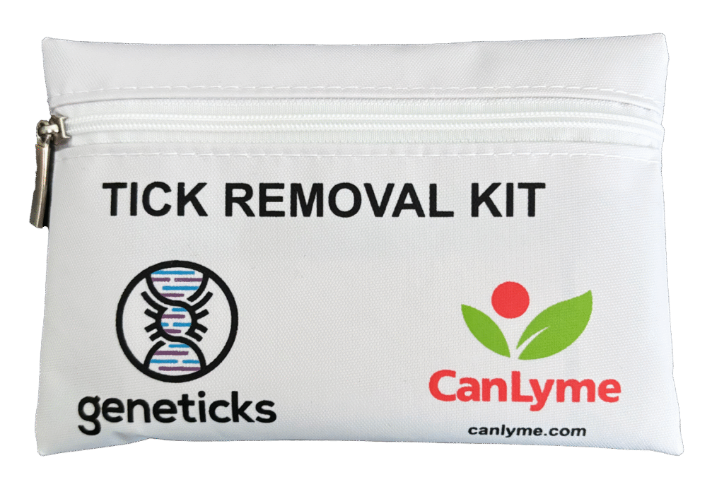 New and improved tick removal kit, supported by Geneticks and CanLyme.