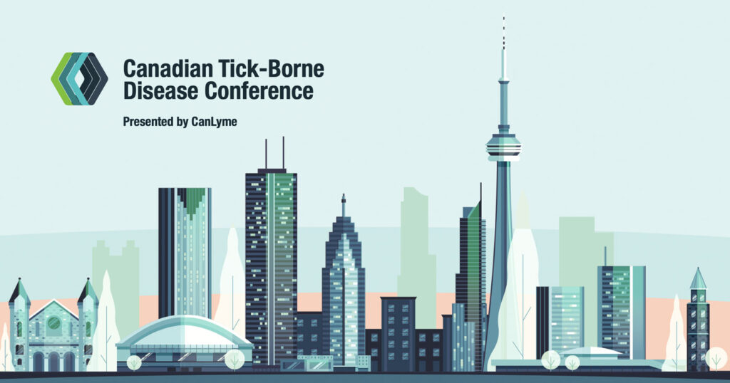 CTD Conference logo in blue and green floats above an illustration of Toronto.